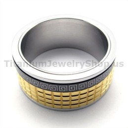 Goldener Titanring
