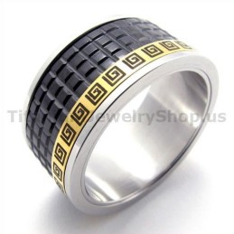Schwarzer Titanring
