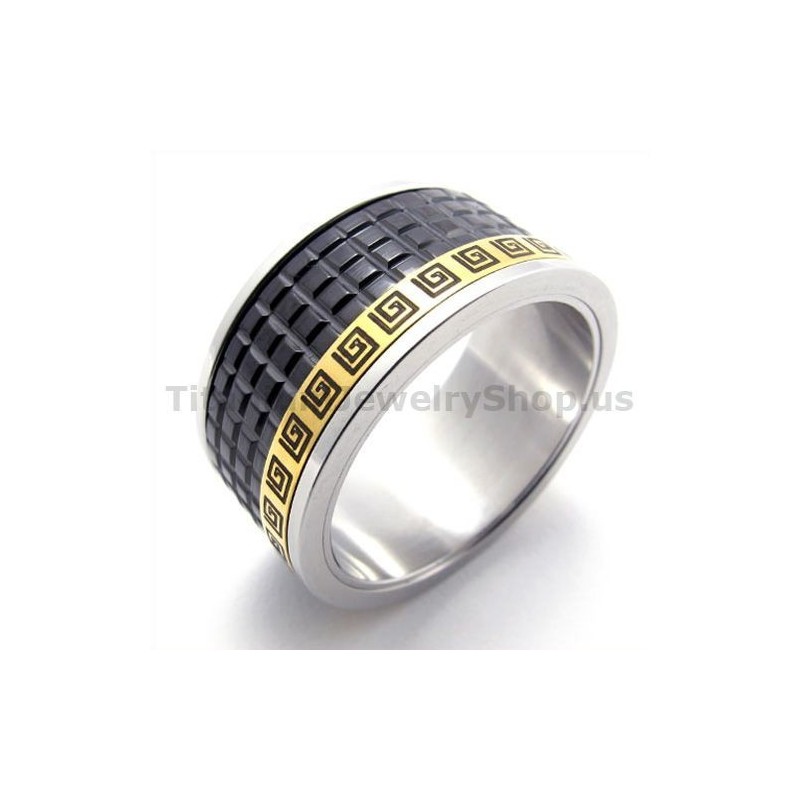 Schwarzer Titanring Schwarzer Titanring