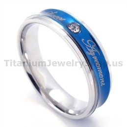 Sweetheart Titanring Mit Diamant