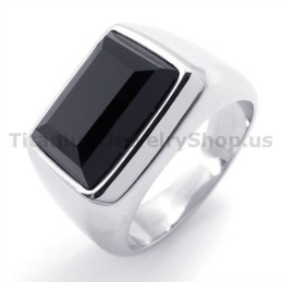 Titanring Mit Zirkon