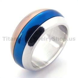 Dreifarbiger Titanring