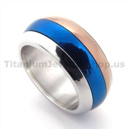 Dreifarbiger Titanring
