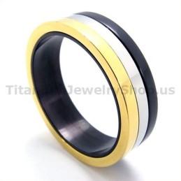 Dreifarbiger Titanring