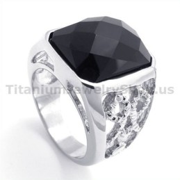 Titanring Mit Zirkon
