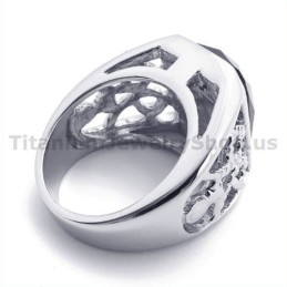 Titanring Mit Zirkon