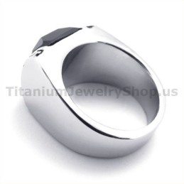 Titanring Mit Zirkon