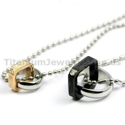 Titan-Anhänger Für Verliebte Mit Diamanten – Geschenke Zum Valentinstag – Kostenlose Ketten