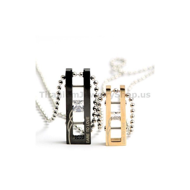 Dare To Love Lovers Titan-Anhänger Mit Diamanten Valentinstagsgeschenke - Kostenlose Ketten Dare To Love Lovers Titan-Anhänger Mit Diamanten Valentinstagsgeschenke - Kostenlose Ketten
