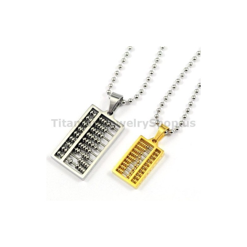 Abacus Titanium Lovers Anhänger Valentinstagsgeschenke - Kostenlose Ketten Abacus Titanium Lovers Anhänger Valentinstagsgeschenke - Kostenlose Ketten