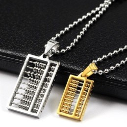 Abacus Titanium Lovers Anhänger Valentinstagsgeschenke - Kostenlose Ketten