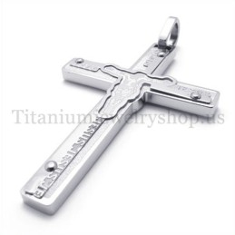 Geschnitzter Jesus-Kreuzanhänger Aus Titan