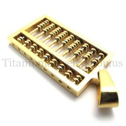 Gold-Abakus-Titan-Anhänger