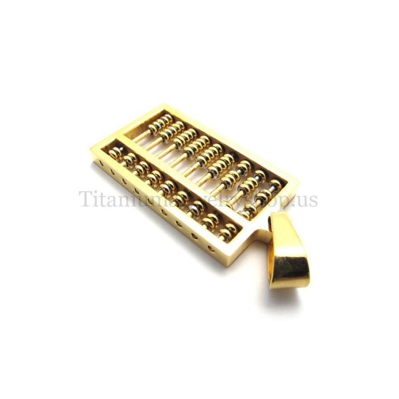 Gold-Abakus-Titan-Anhänger Gold-Abakus-Titan-Anhänger