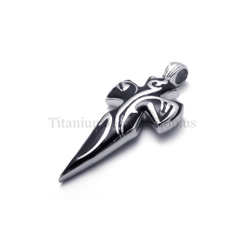 Männer Schwert Pure Black Titanium Anhänger Männer Schwert Pure Black Titanium Anhänger