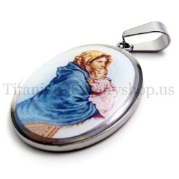 Titan-Anhänger Der Serie Madonna Und Jesus