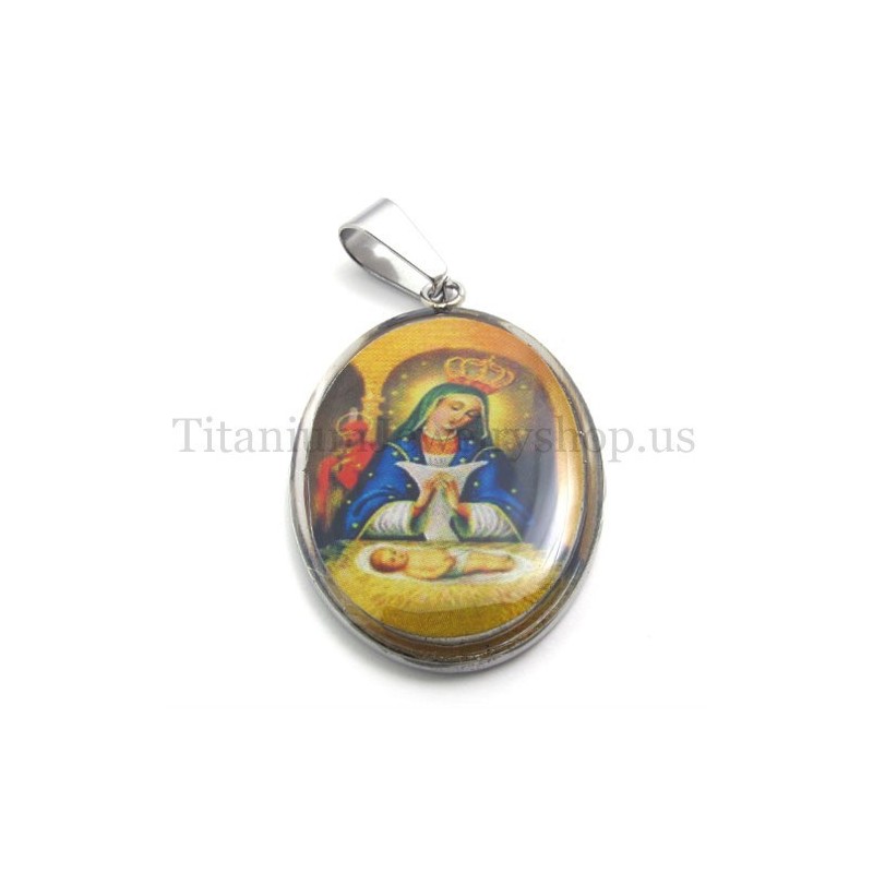 Titan-Anhänger Der Serie Madonna Und Jesus Titan-Anhänger Der Serie Madonna Und Jesus