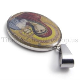 Anhänger Aus Reiner Titan Der Serie Madonna Und Jesus