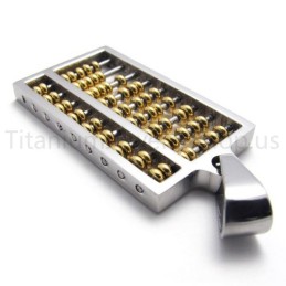 Neuer Goldener Abacus-Titan-Anhänger