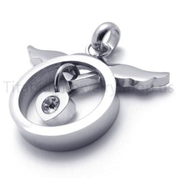 Neuer Schöner Silberner Titan-Anhänger