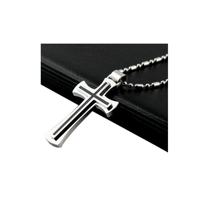 Herren-Kreuzanhänger Aus Reinem Titan 01 Herren-Kreuzanhänger Aus Reinem Titan 01