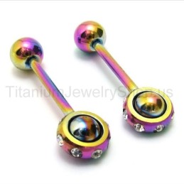 Farbe Magic Stick Titan Diamant Ohrringe