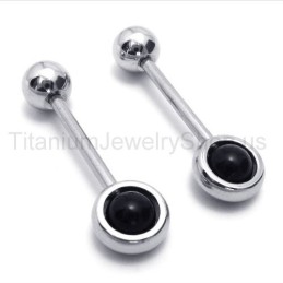 Silberne Magic Stick Titan Ohrringe