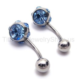 Schmale Ohrringe Aus Titan Mit Blauen Diamanten In Silber