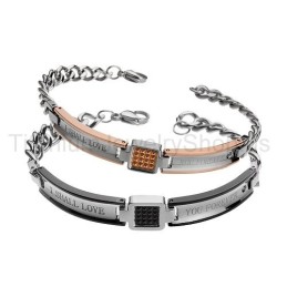 Ich Werde Dich Für Immer Lieben Titan-Liebhaberarmbänder