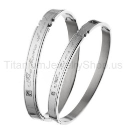 Die Flamme Unserer Liebe Titan-Liebhaberarmbänder
