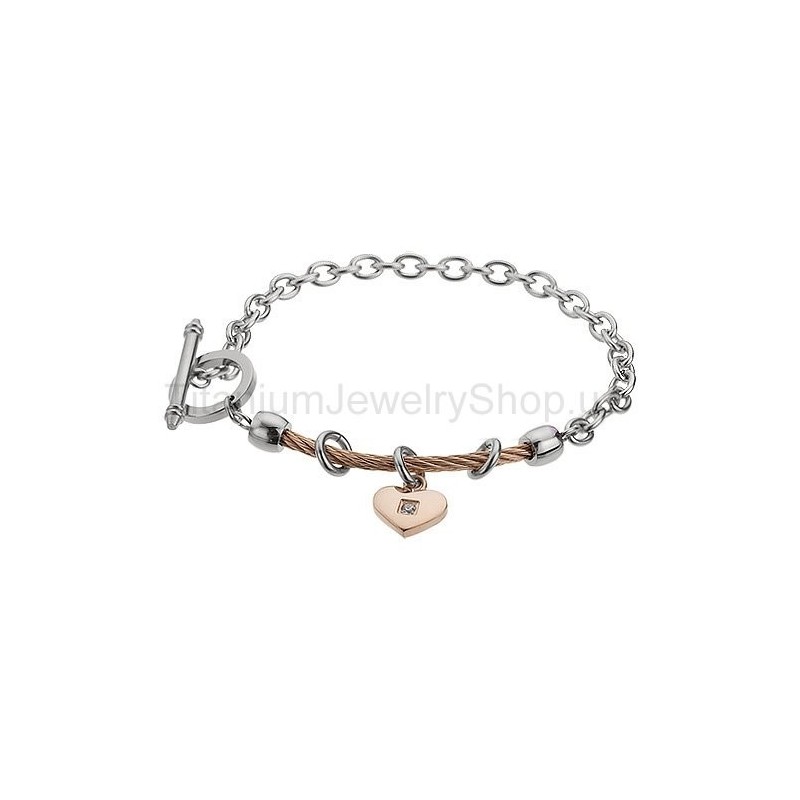 Sweetheart-Kabel-Titanarmband Sweetheart-Kabel-Titanarmband