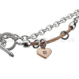 Sweetheart-Kabel-Titanarmband