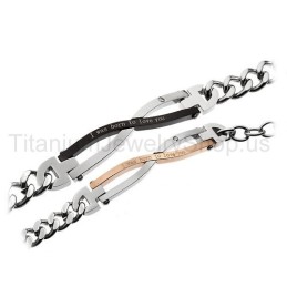 Ich Wurde Geboren, Um Dich Zu Lieben Titan-Liebhaberarmbänder