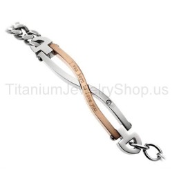 Ich Wurde Geboren, Um Dich Zu Lieben Titan-Liebhaberarmbänder