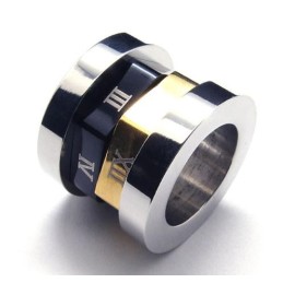 Halskettenanhänger Aus Titanstahl Mit Römischer Zahl „Spinner“ (Inklusive Kette)