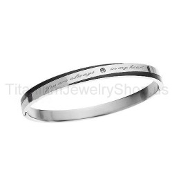 Titanarmband „Du Bist Immer In Meinem Herzen“