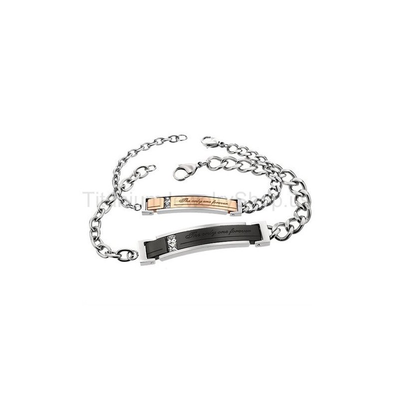 Die Einzigen Titan-Liebhaberarmbänder Für Immer Die Einzigen Titan-Liebhaberarmbänder Für Immer