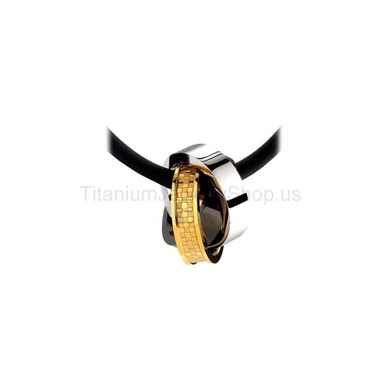 Titan-Anhänger Mit Drei Kreisen Titan-Anhänger Mit Drei Kreisen