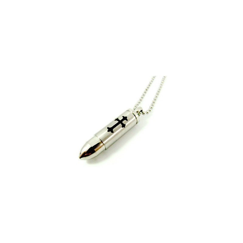 Halskette Mit Anhänger Aus Titanstahl Für Herren, Massives Kreuz, Kugel, Geschenk (Inklusive Kette) Halskette Mit Anhänger Aus Titanstahl Für Herren, Massives Kreuz, Kugel, Geschenk (Inklusive Kette)