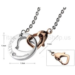 Hearts Connecting Titan-Anhänger Für Liebhaber