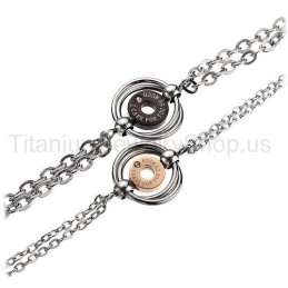 Ich Sorge Mich So Sehr Um Dich Titan-Liebhaberarmbänder