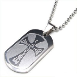 Cool Man Kreuz Halskette Mit Anhänger Aus Reinem Titan