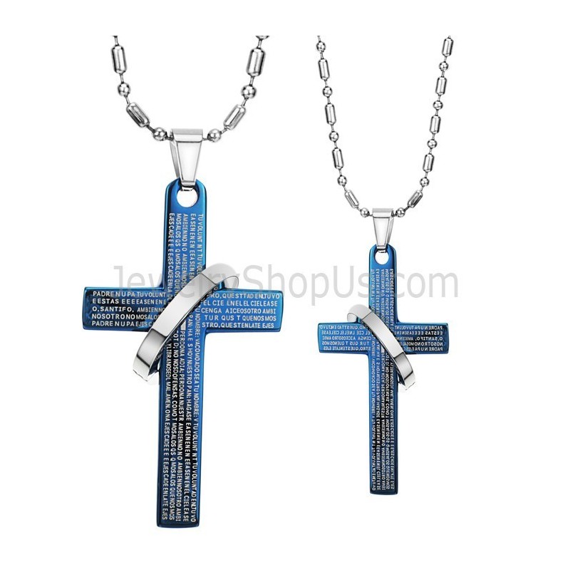 Titan Blaues Kreuz Bibel Liebhaber Anhänger Mit Kostenlosen Ketten C287 Titan Blaues Kreuz Bibel Liebhaber Anhänger Mit Kostenlosen Ketten C287
