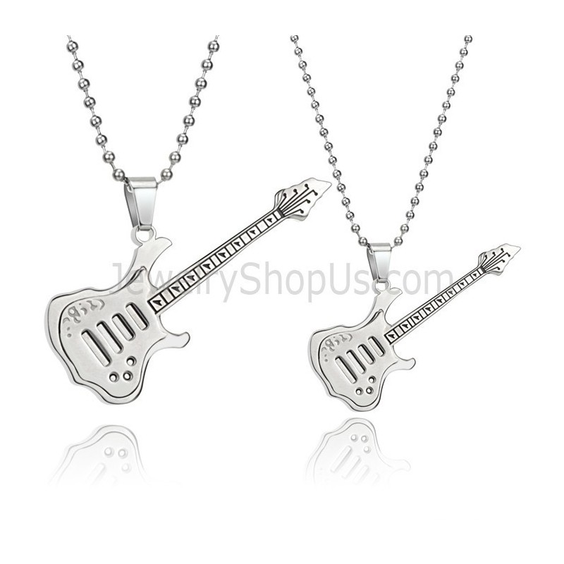 Titan Silber Gitarre Liebhaber Anhänger Mit Kostenlosen Ketten C343 Titan Silber Gitarre Liebhaber Anhänger Mit Kostenlosen Ketten C343