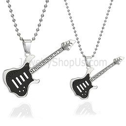 Titan-Anhänger Für Gitarrenliebhaber, Schwarz, Mit Kostenlosen Ketten, C343