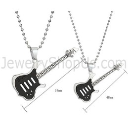Titan-Anhänger Für Gitarrenliebhaber, Schwarz, Mit Kostenlosen Ketten, C343