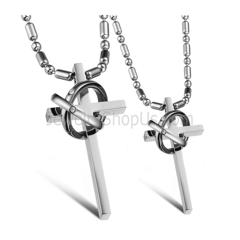 Titan Silber Kreuz Liebhaber Anhänger Mit Strass Und Kostenlosen Ketten Gx724 Titan Silber Kreuz Liebhaber Anhänger Mit Strass Und Kostenlosen Ketten Gx724