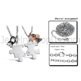 Titan-Silber „Love Is Always Here Now And Forever“ Liebhaber-Anhänger Mit Strasssteinen Und Kostenlosen Ketten C608