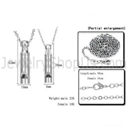 Titan-Silber-Anhänger „Lovers Whistle“ Mit Kostenlosen Ketten 205