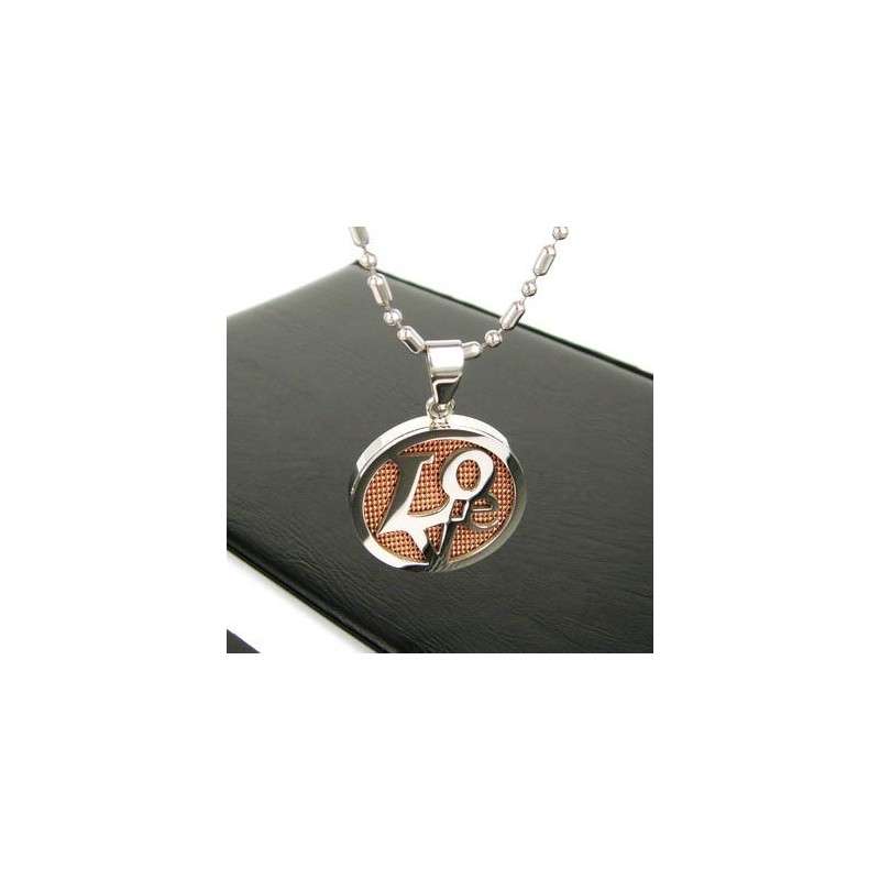 Sutra Man Rose Gold Love Halskette Anhänger Aus Reinem Titan Geschenk Sutra Man Rose Gold Love Halskette Anhänger Aus Reinem Titan Geschenk